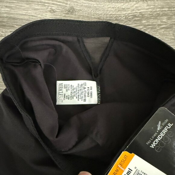 NWT Miraclesuit HI Waist Thigh Slimmer Shapewear Black Extra Firm Control Size S - Picture 4 of 5